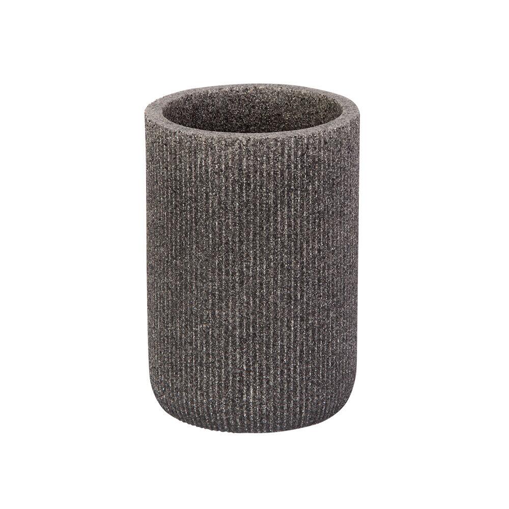 Porta Escova de Dente Eris 250ml Cinza Hidrofama
