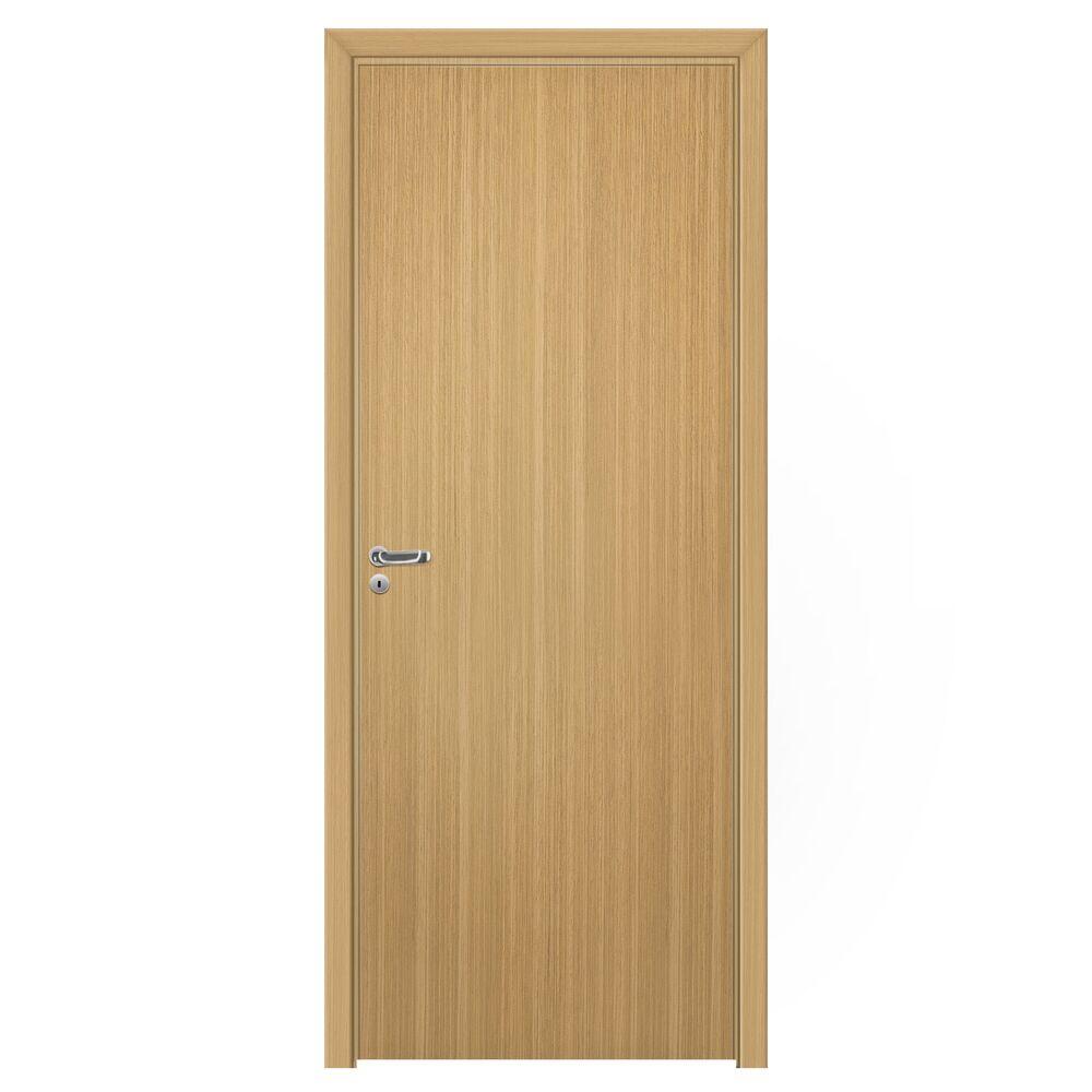 Kit Porta de Abrir HDF Colmeia Freijó Interna 2,10m x 60cm x 8cm Direita Pinhal