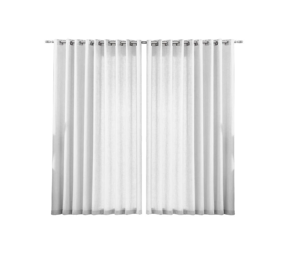 Cortina Duplex Mônaco Branco 4,2x2,5m Bella Janela