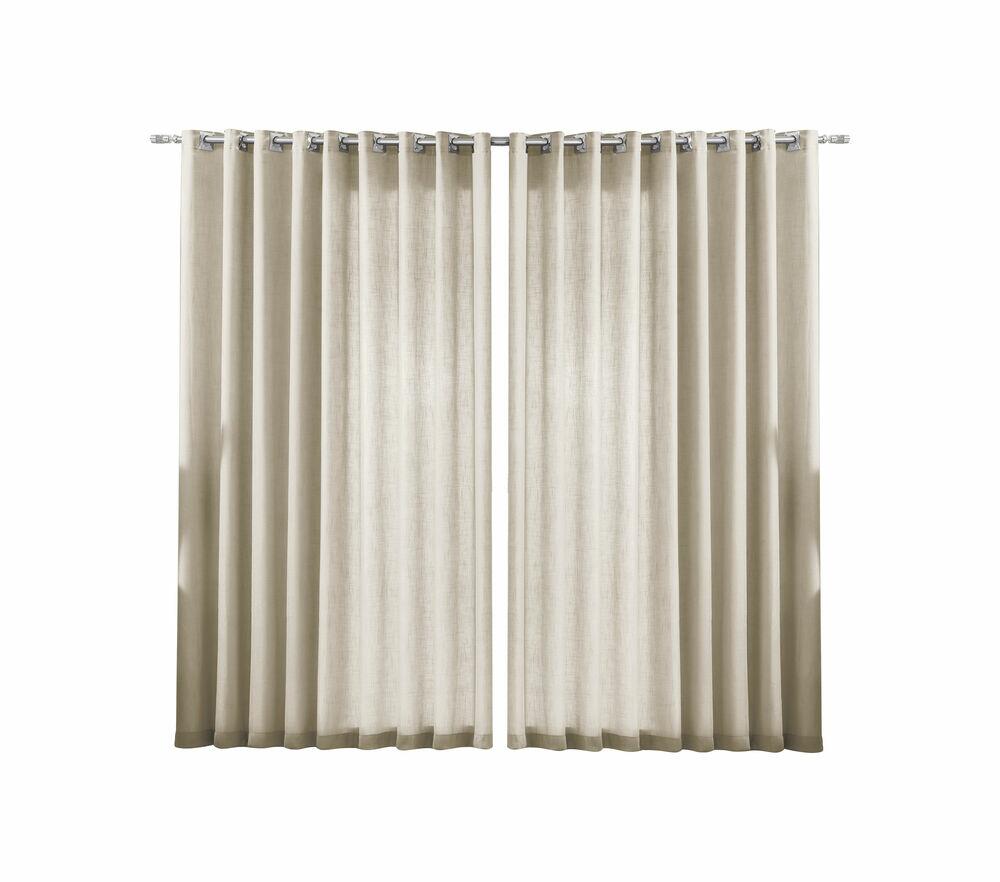 Cortina Duo Mônaco 4,2x2,5m Areia Bella Janela