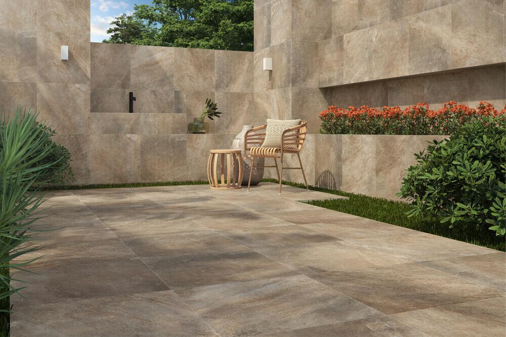 Porcelanato Externo Arizona Retificado 59x59 Bege Eliane