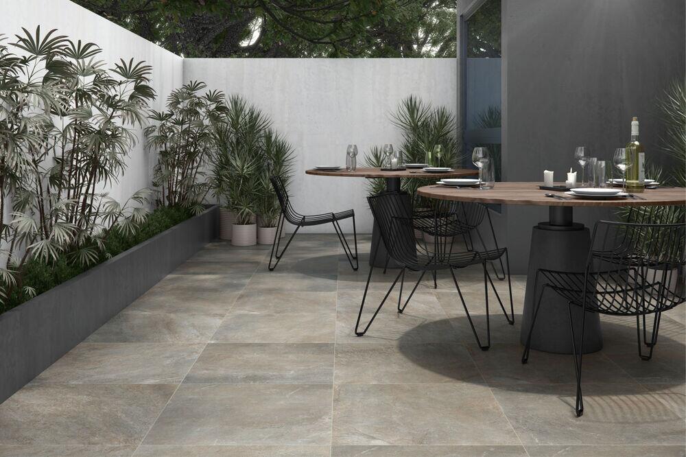 Porcelanato Externo Arizona Retificado 59x59 Gray Eliane