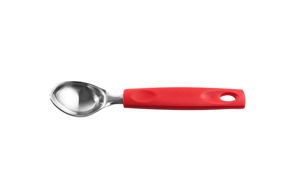 Colher de sorvete de aço Inox Asti 19cm Vermelho Brinox