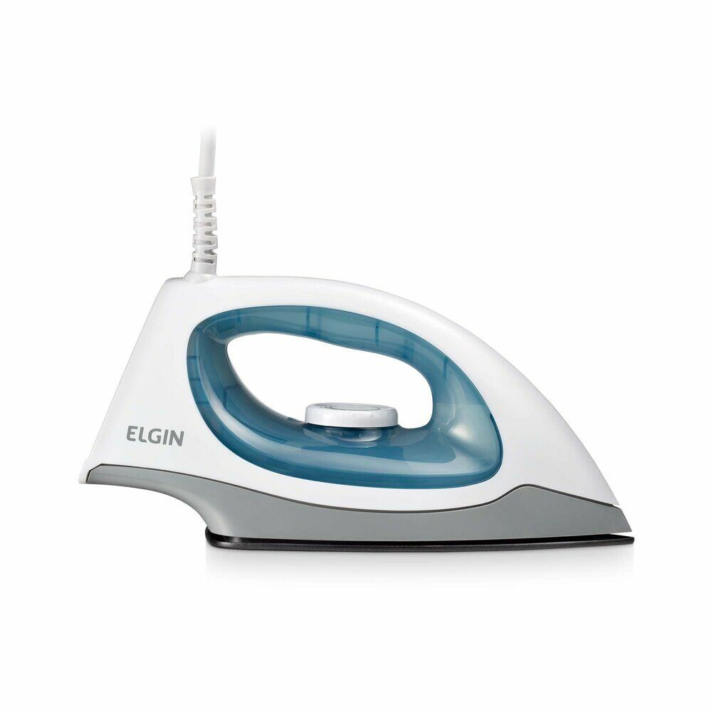 Ferro de passar a seco Iron Force Branco e Azul Elgin