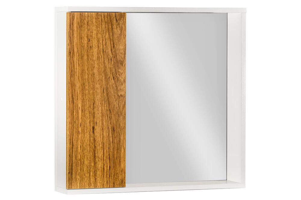 Espelheira para Banheiro Potenza 60 Branco/Freijo Venturi
