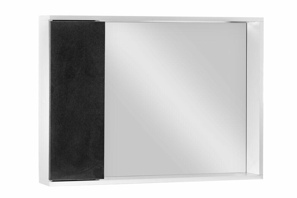 Espelheira para Banheiro Potenza 80 Branco/Preto Venturi