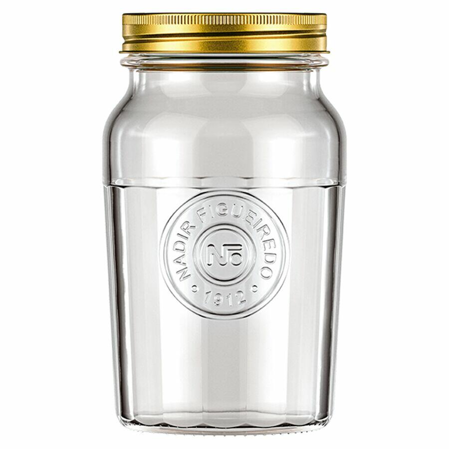 Pote Americano de vidro Vintage 1 Litro Nadir