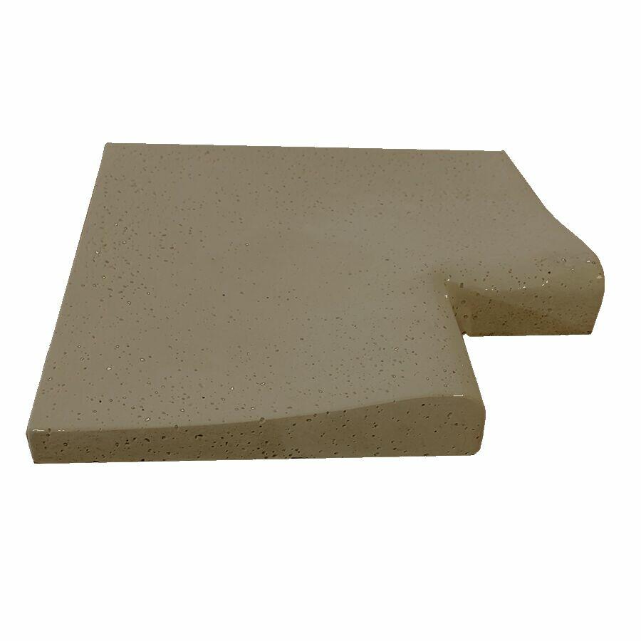 Borda Peito de Pombo Canto 90º Via Acqua Fendi 32,5x32,5x2 Cimentíssimo