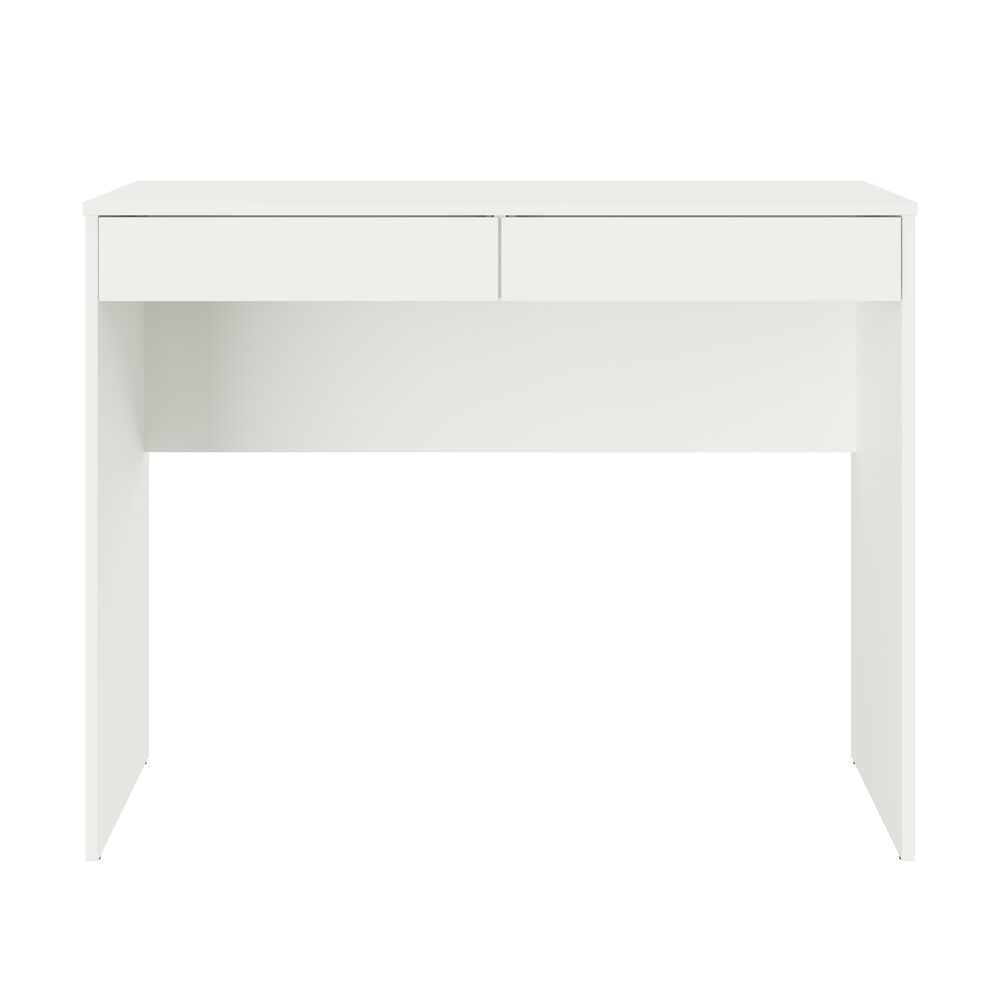 Mesa com 2 gavetas Branco Multivisão