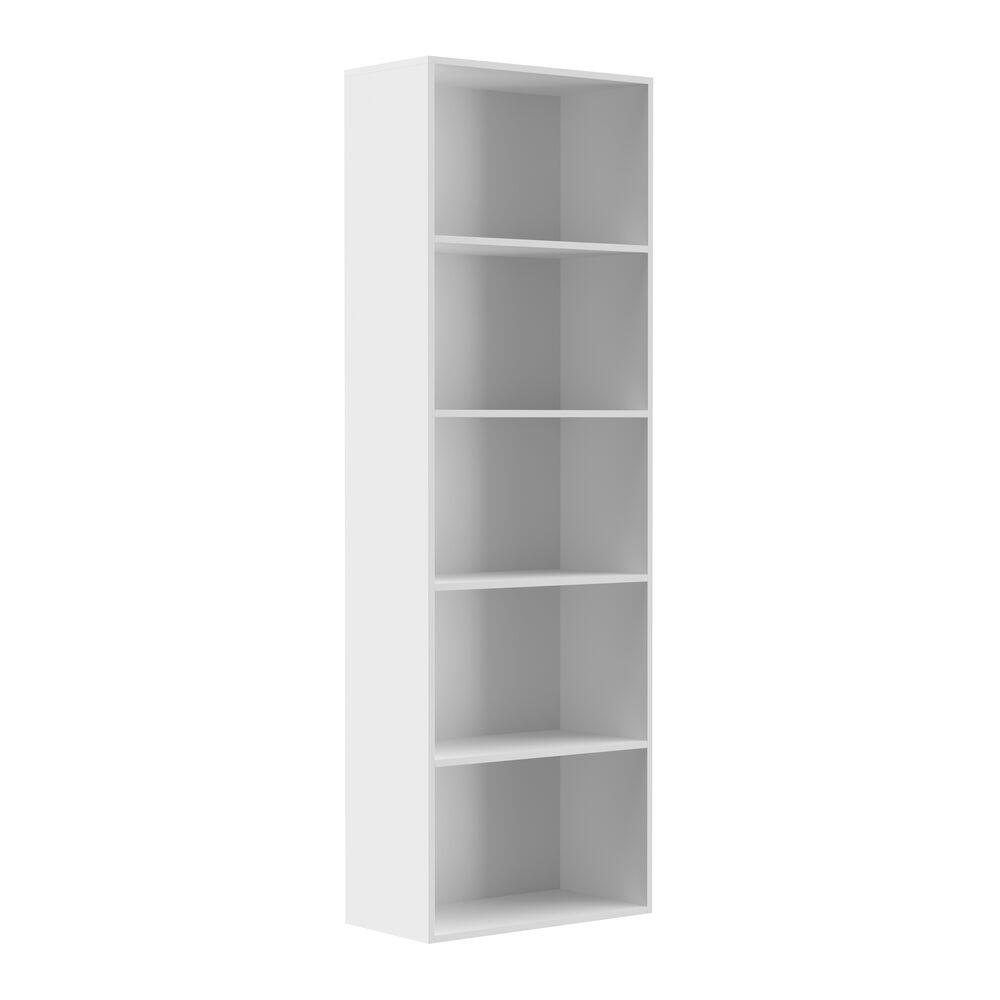 Estante E5 com 5 divisórias 30,3x60x181cm Branco Multivisão