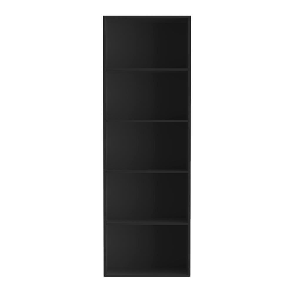 Estante E5 com 5 divisórias 30,3x60x181cm Preto Multivisão