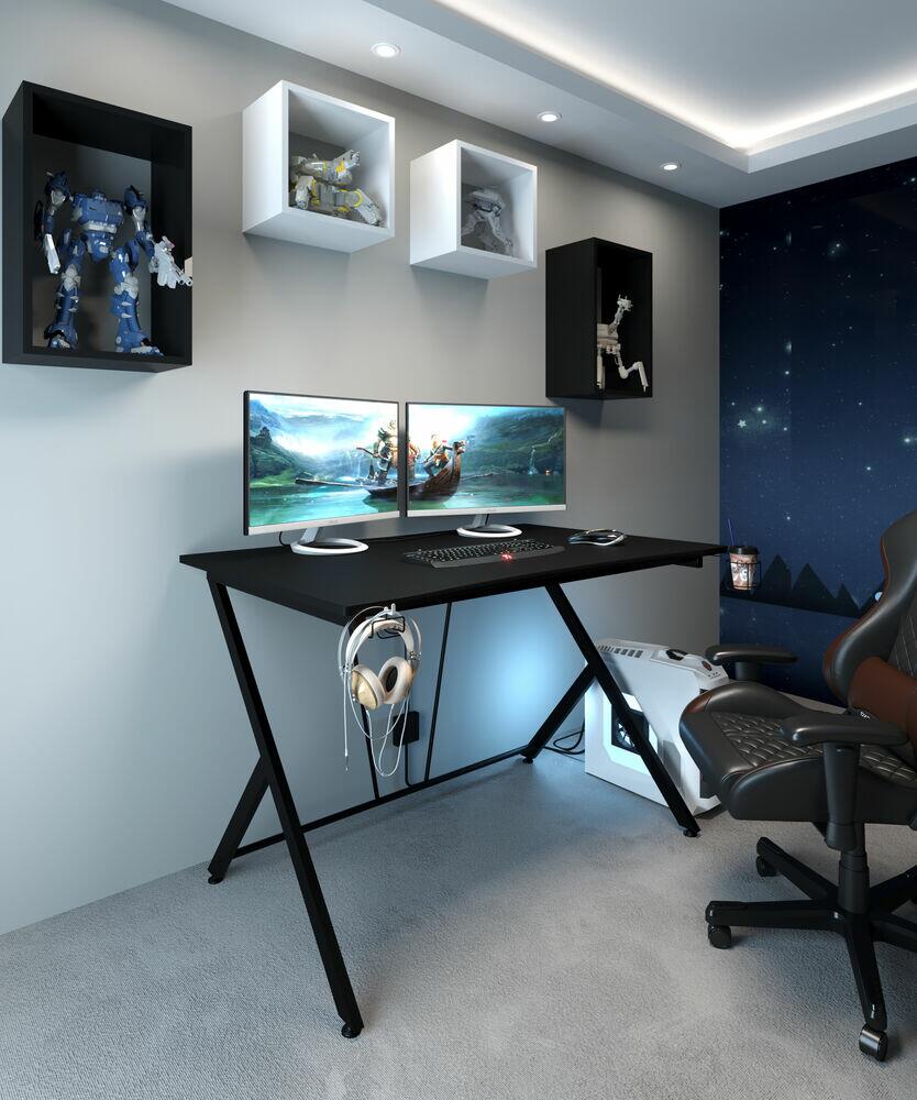 Mesa Gamer Preto Multivisão