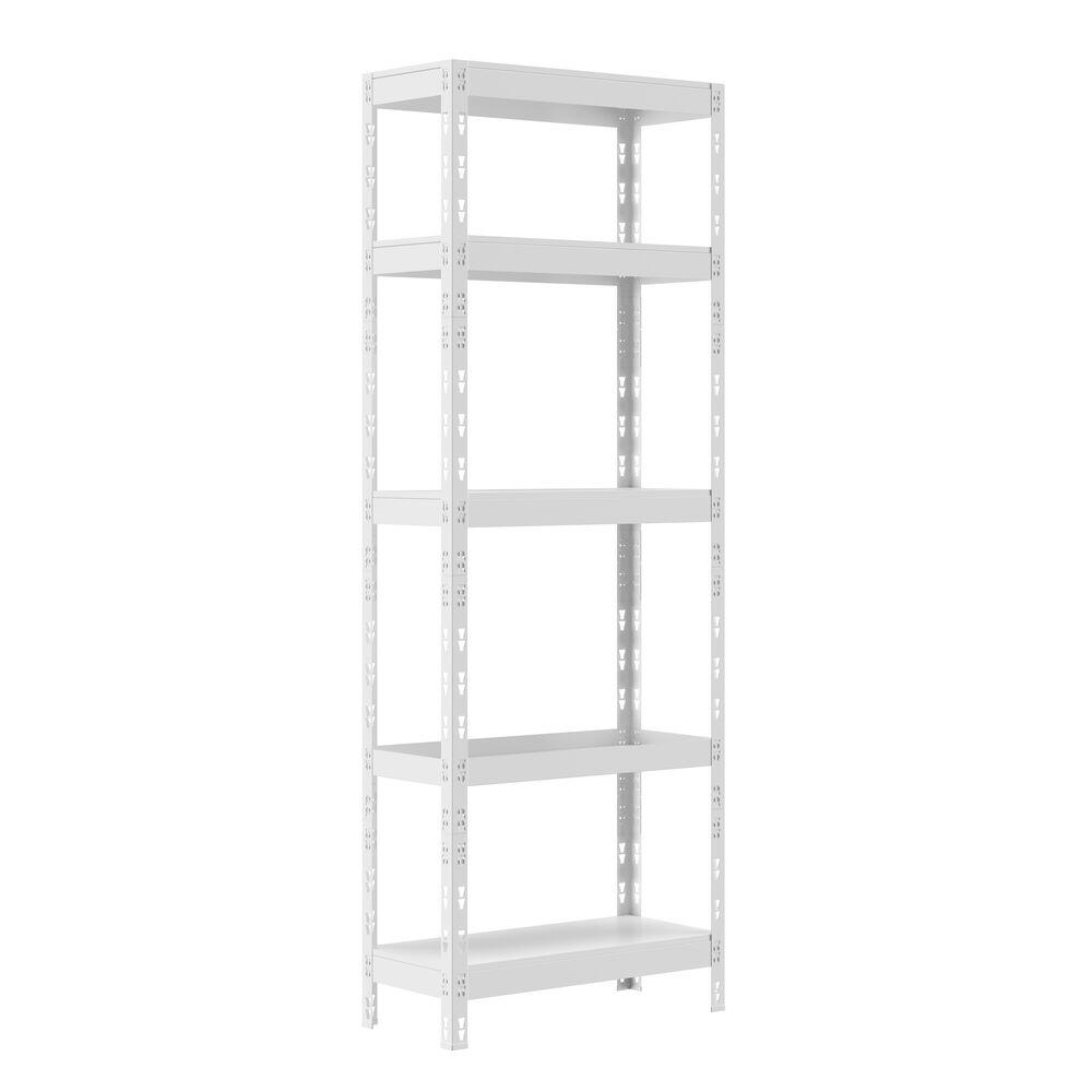 Estante Stronger com 5 prateleiras de aço 1,80x680x300 Branco Multivisão