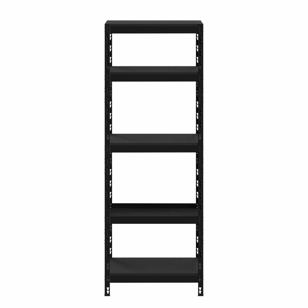 Estante Stronger com 5 prateleiras de aço 1,80x680x300 Preto Multivisão