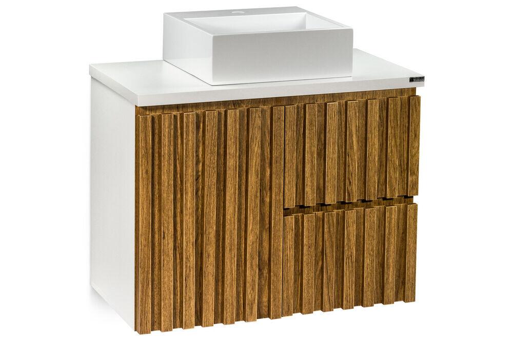 Balcão Salta 80 Freijo/Branco Venturi
