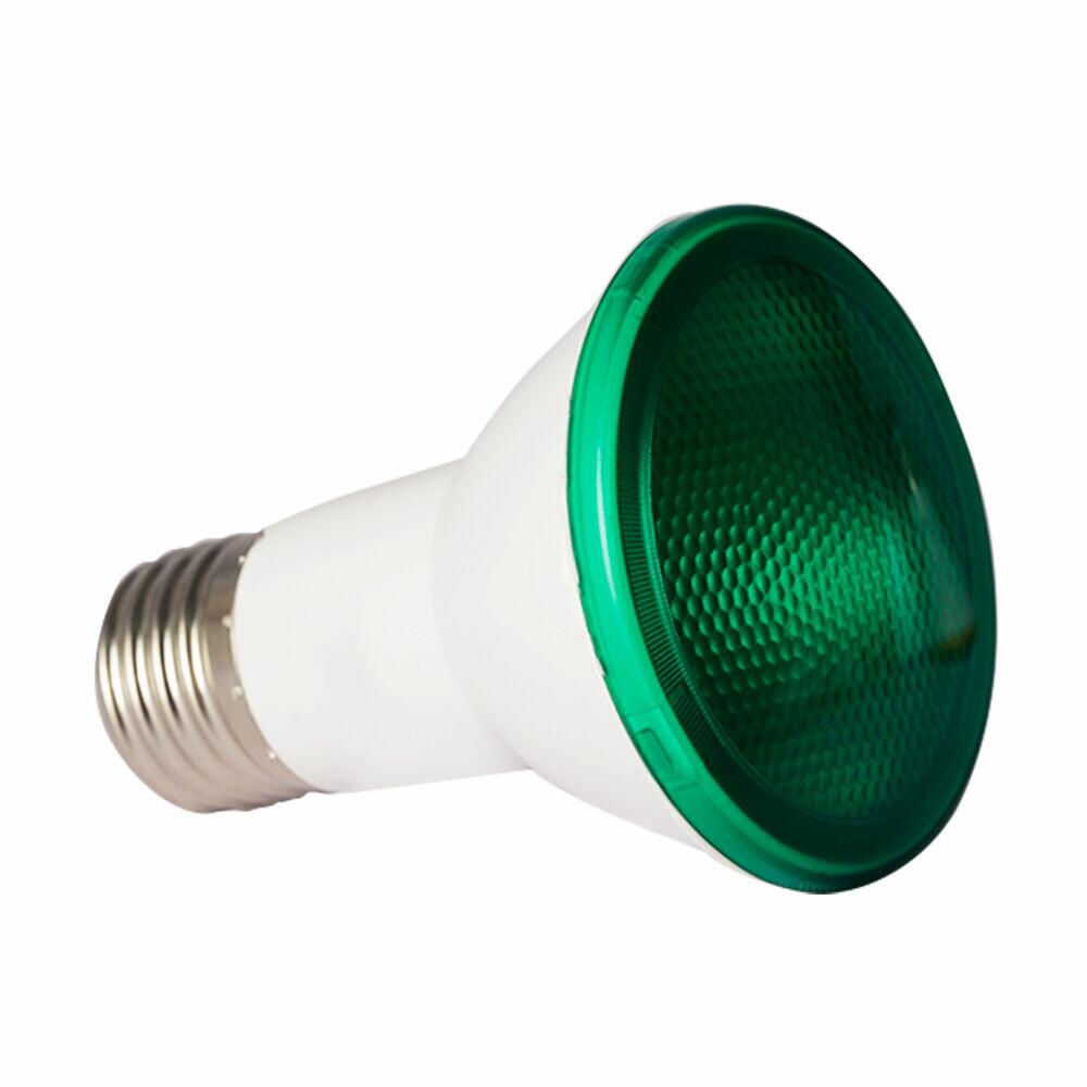Lâmpada de Led Par 20 7W E27 Bivolt Verde Bronzearte