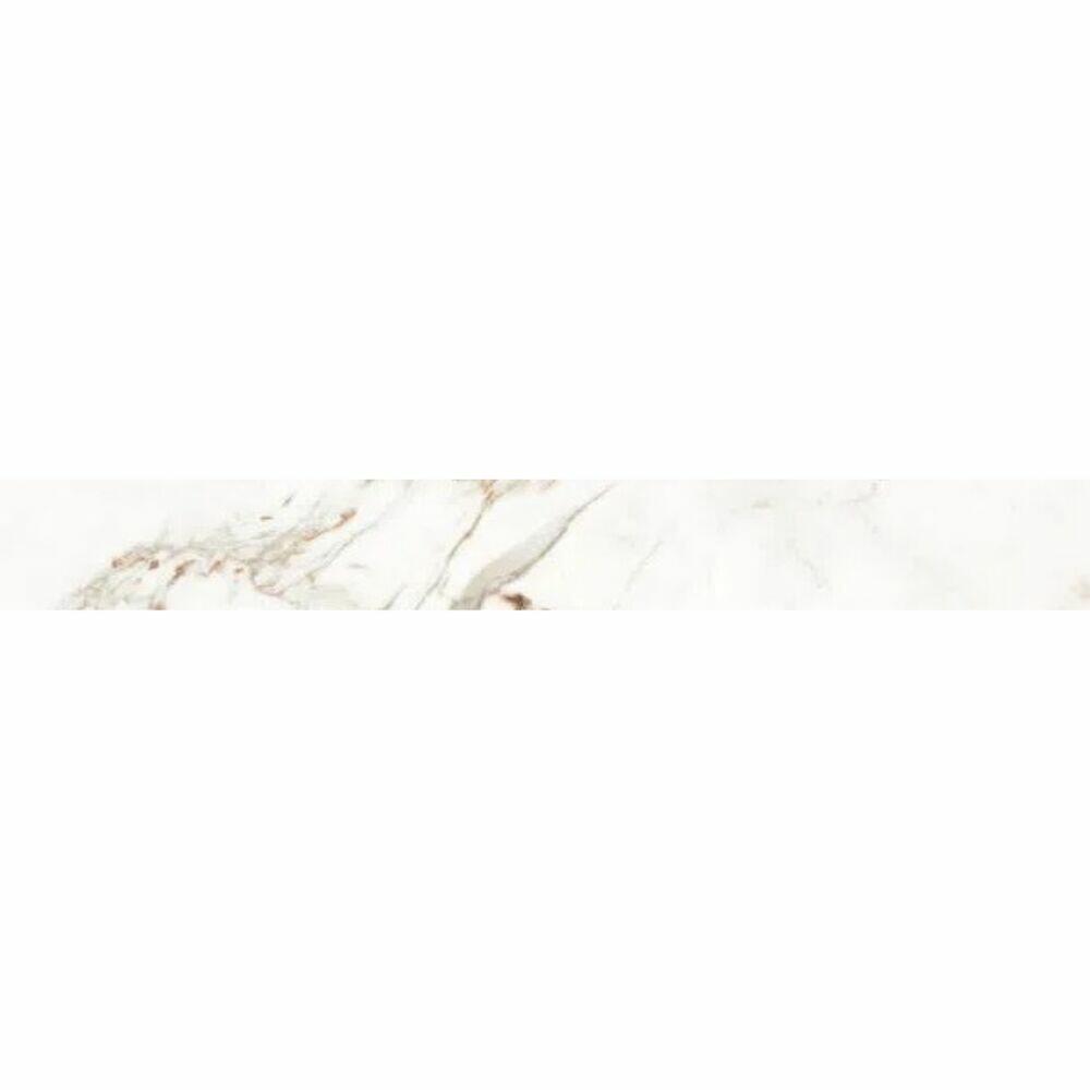 Rodapé Capraia Retificado Acetinado 10x83 Branco Málaga