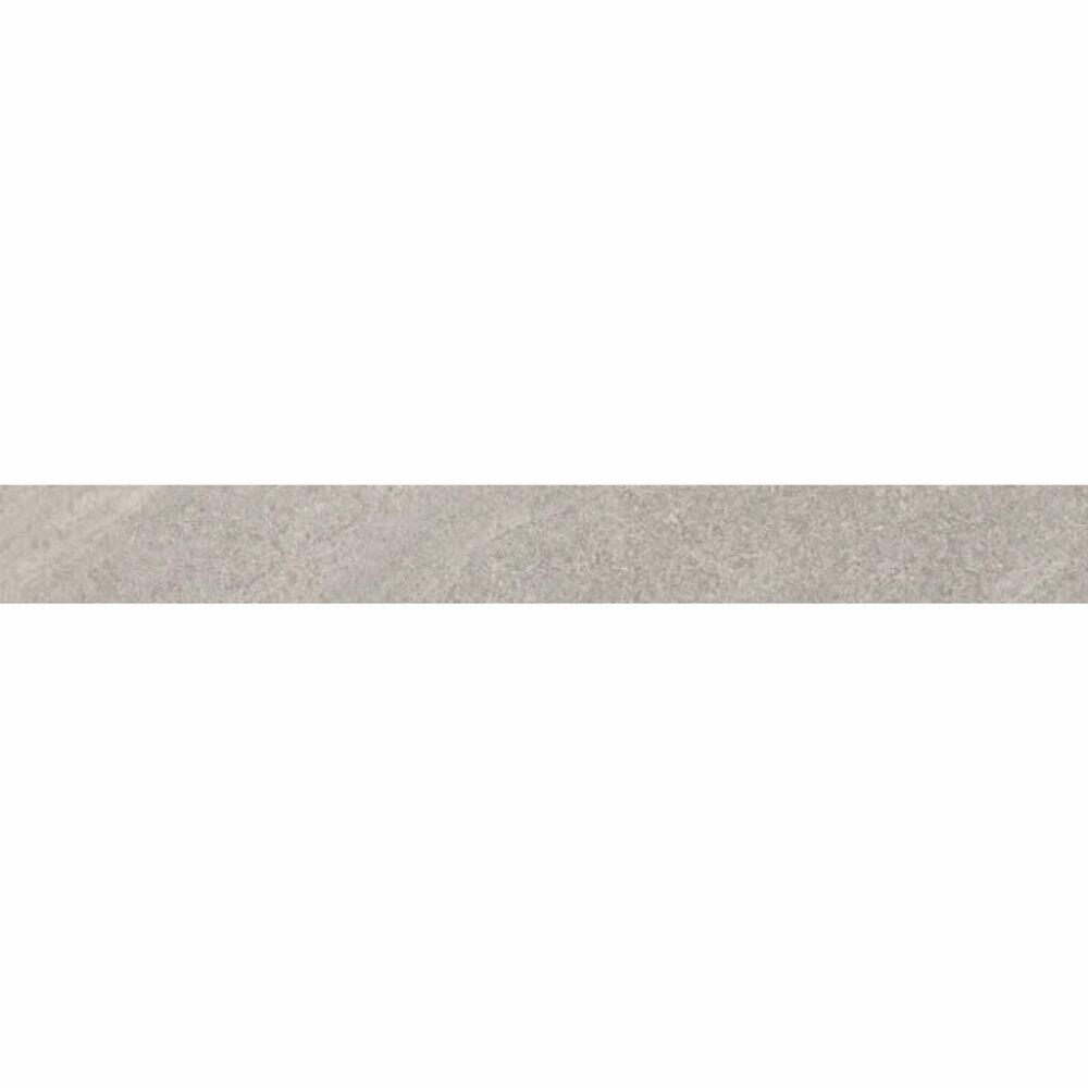 Rodapé Limestone Grigio Retificado Acetinado 10x83 Cinza Málaga
