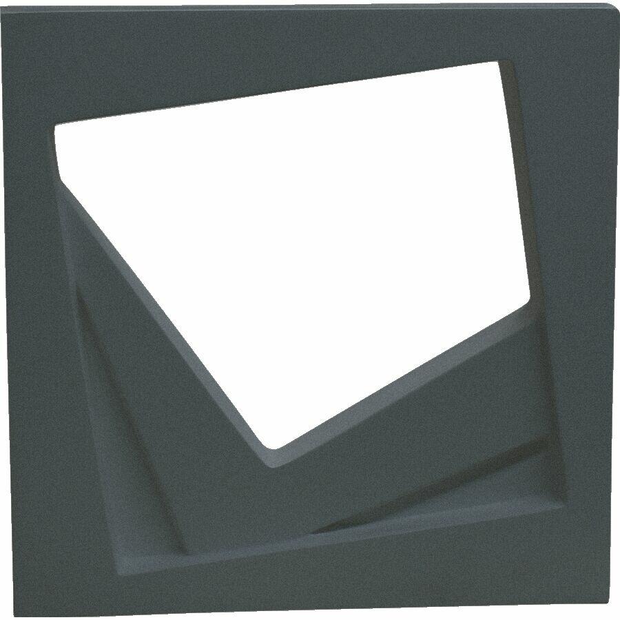 Cobogó Cimentício Alcubo Parede Cemento Graphite 40x40x8 Cimentíssimo