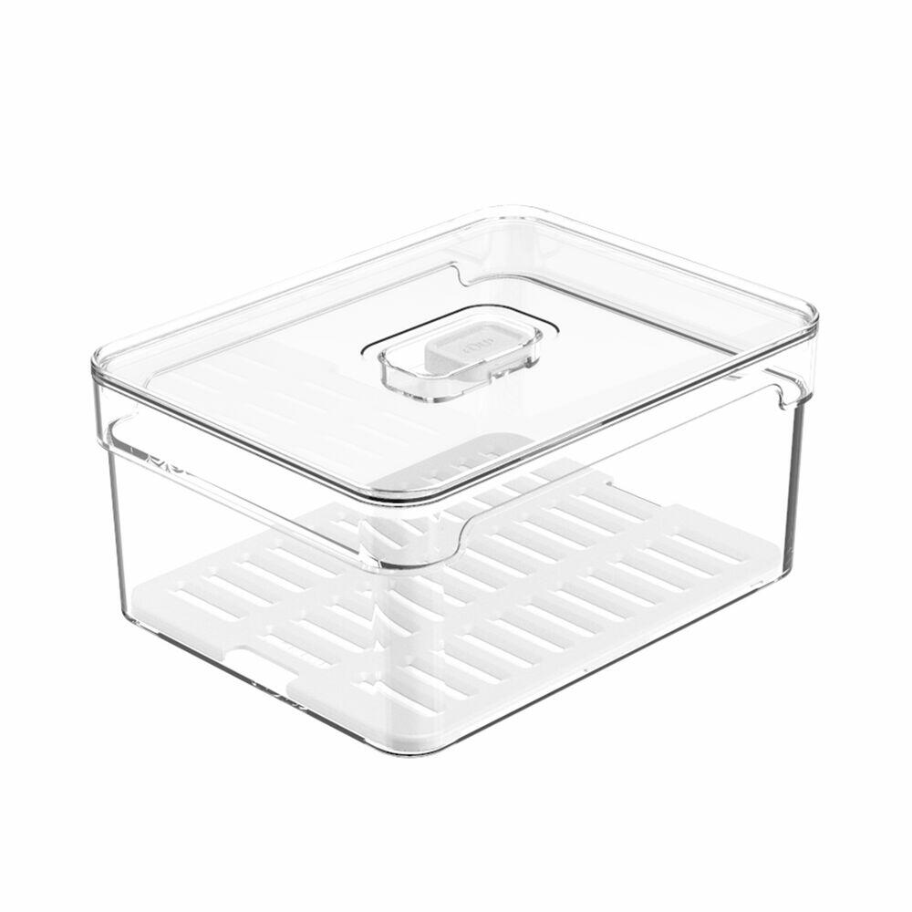 Cesto Organizador Clear Fresh 2,2 Litros Transparente Martiplast