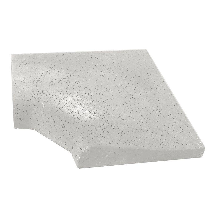 Borda Peito de Pombo Canto 45º Via Acqua Bianco 32,5x32,5x2 Cimentíssimo