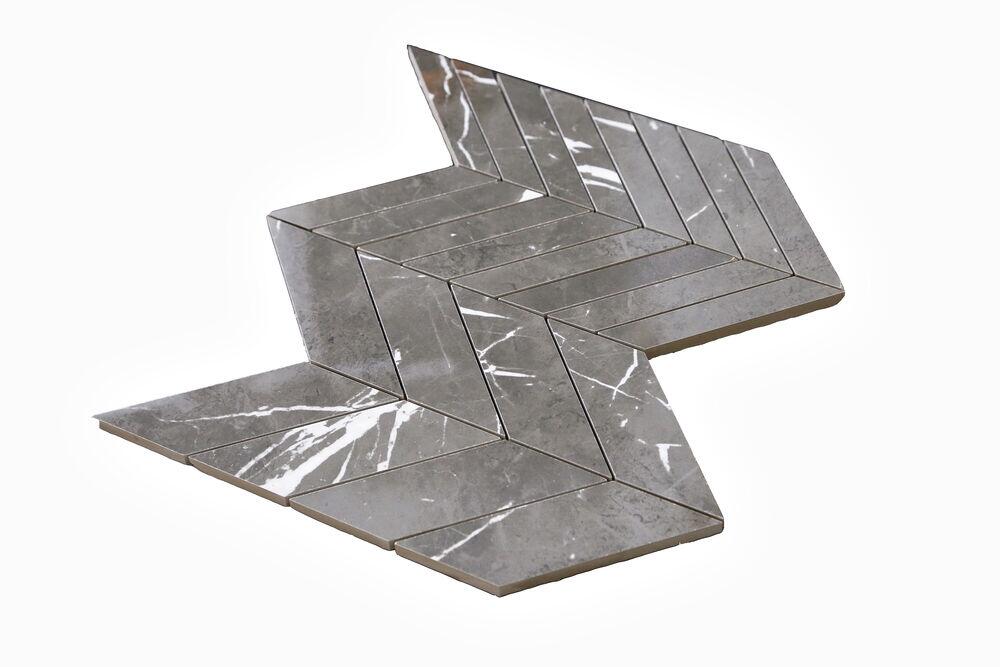 Tozzeto Chevron Marquina Polido 30x30 Preto Málaga