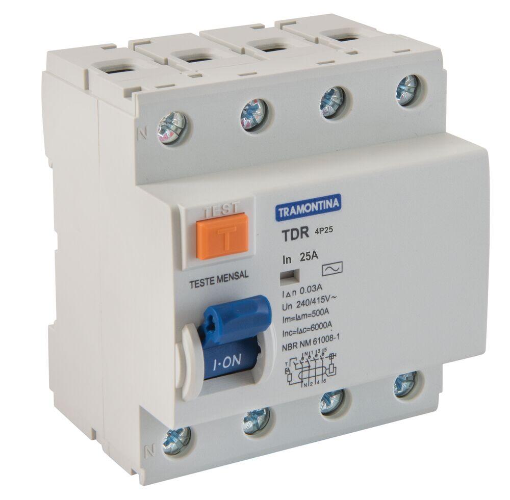 Disjuntor Tdr 25 Amperes 220 Volts Tripolar Branco Tramontina