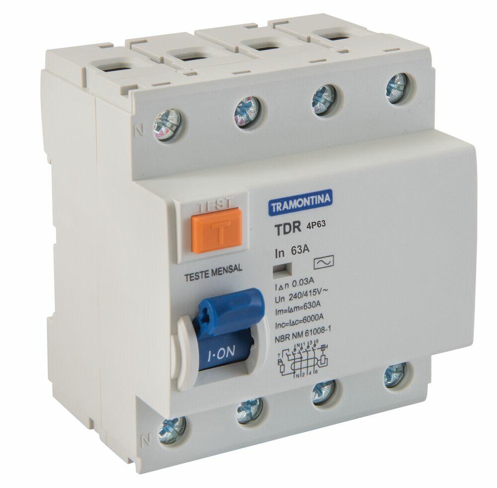 Disjuntor Tdr Tripolar 63 Amperes 220 Volts Branco Tramontina