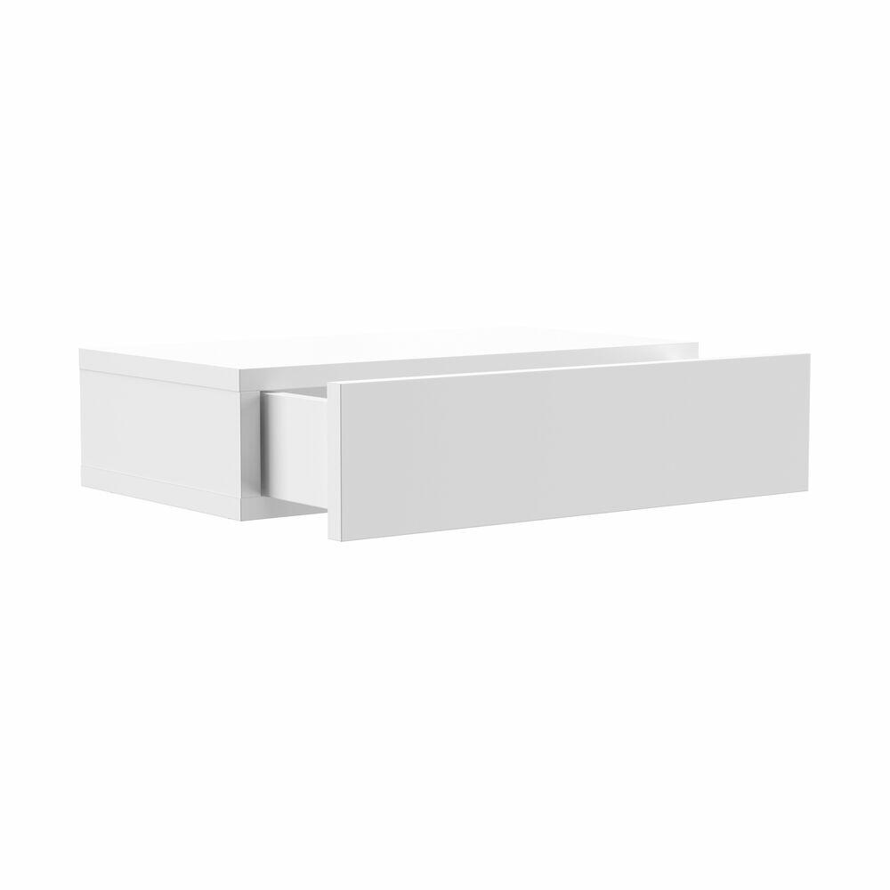 Prateleira Com Gaveta Suspenso FLY 23,5x 40 x10 UV Branco Multivisao