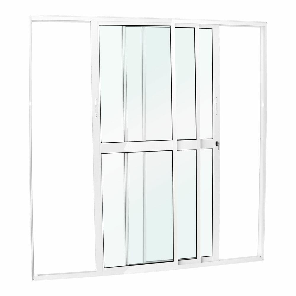 Porta Nobre de Correr 3 Folhas 1,50x2,10 Branca Crv