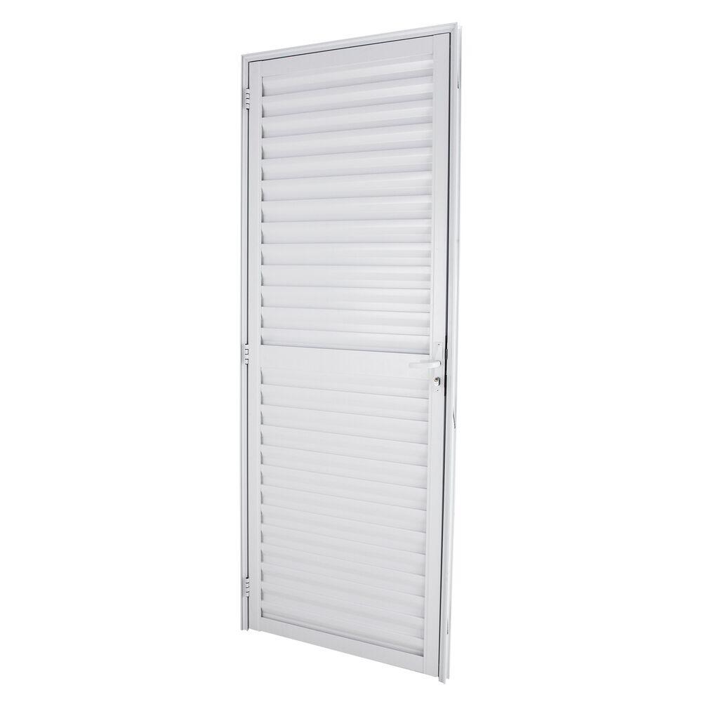 Porta Veneziana Smart 210x70 Branco CRV