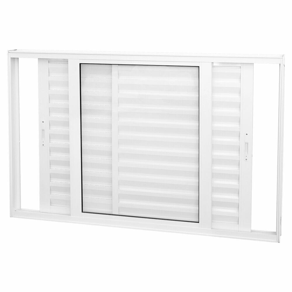 Janela de Correr Veneziana Nobre 120x120 Branco CRV