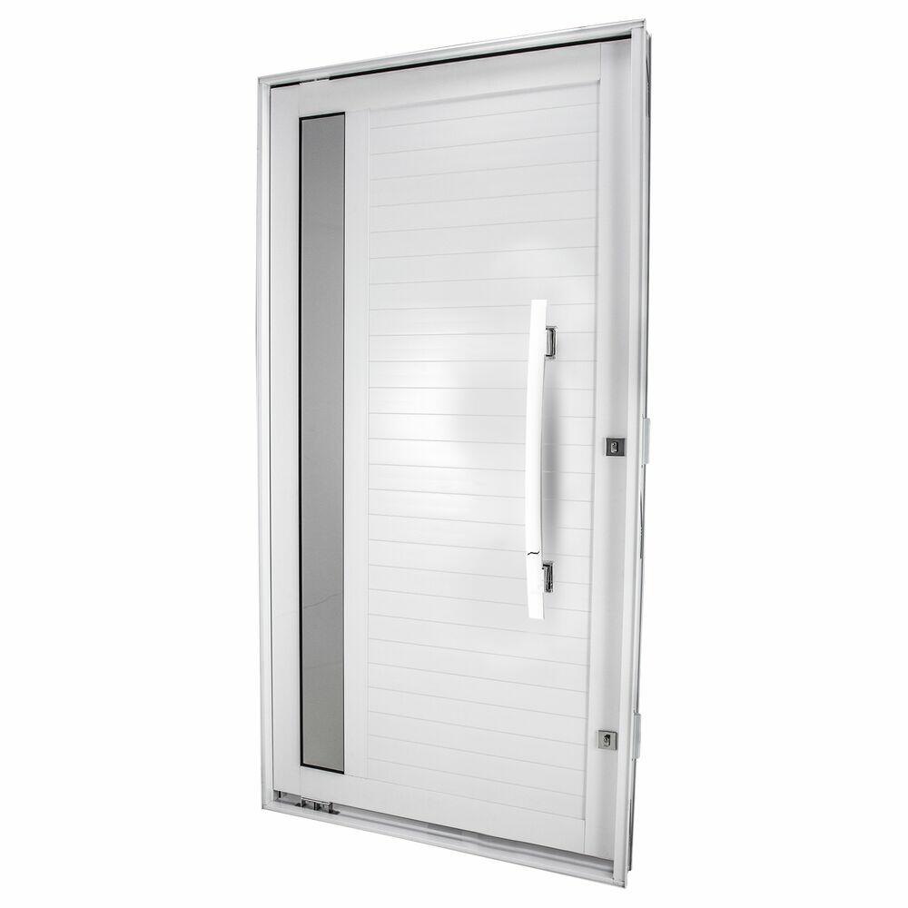 Porta Lambri Pivotante Com Puxador Esquerda 1,00x2,15 Branca Crv