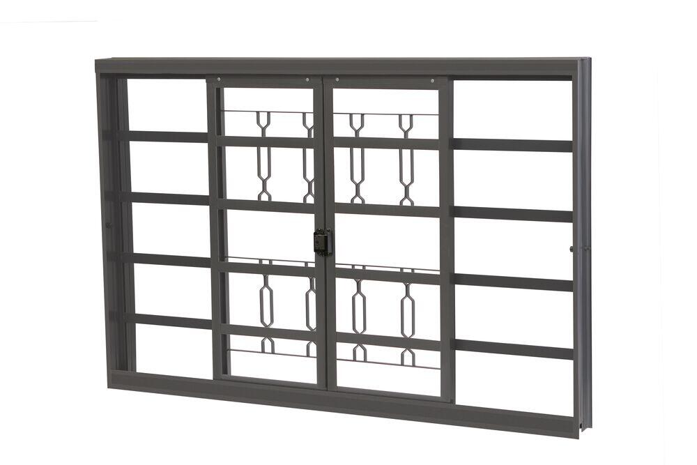 Janela Standard Elo de Correr Vitrô 2,00x1,00 Preta Crv