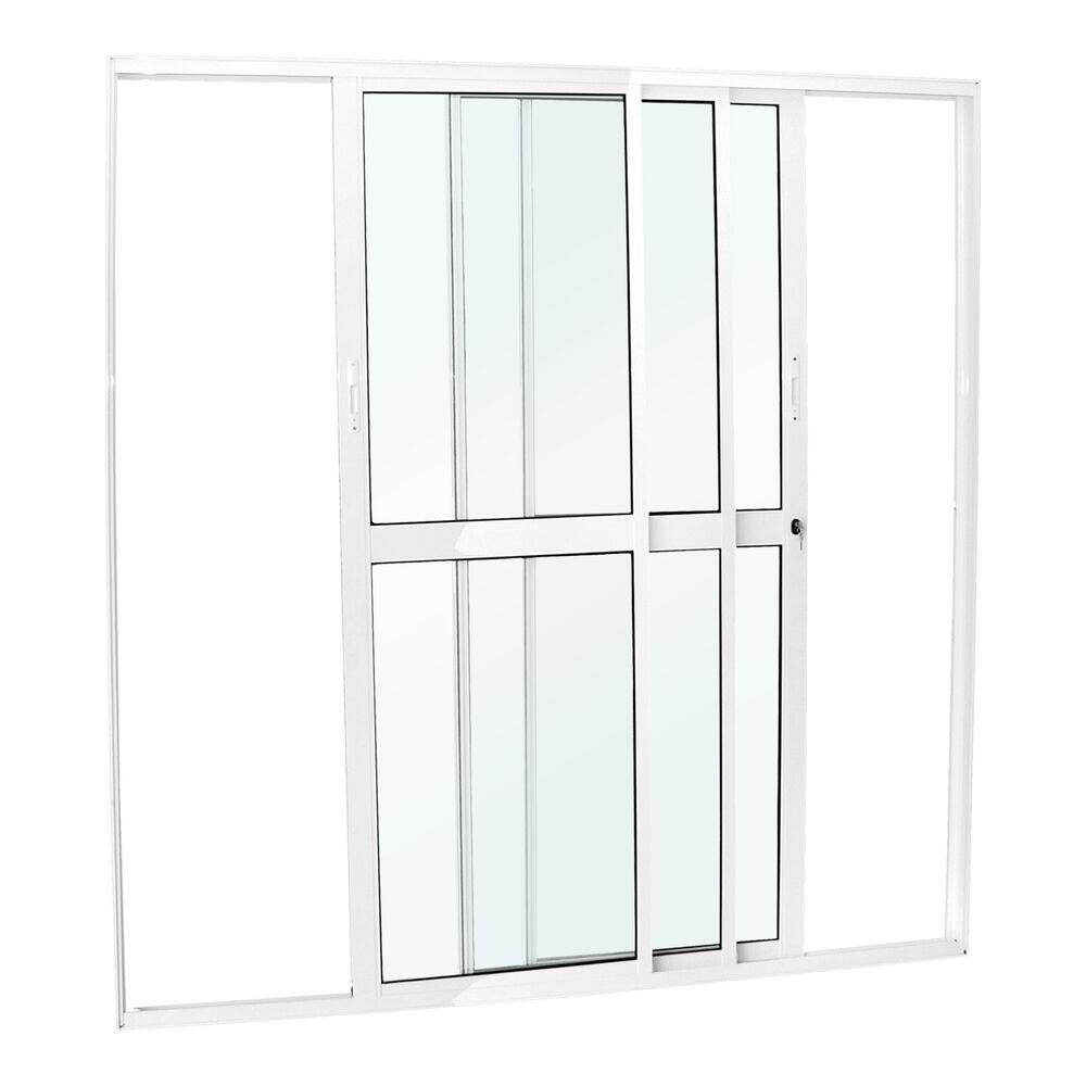 Porta Nobre de Correr 3 Folhas 1,20x2,10 Branca Crv