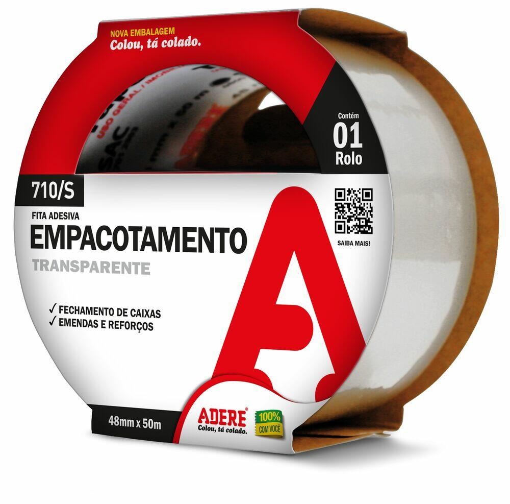 Fita Adesiva 48mmx100m Empacotamento Transparente Adere