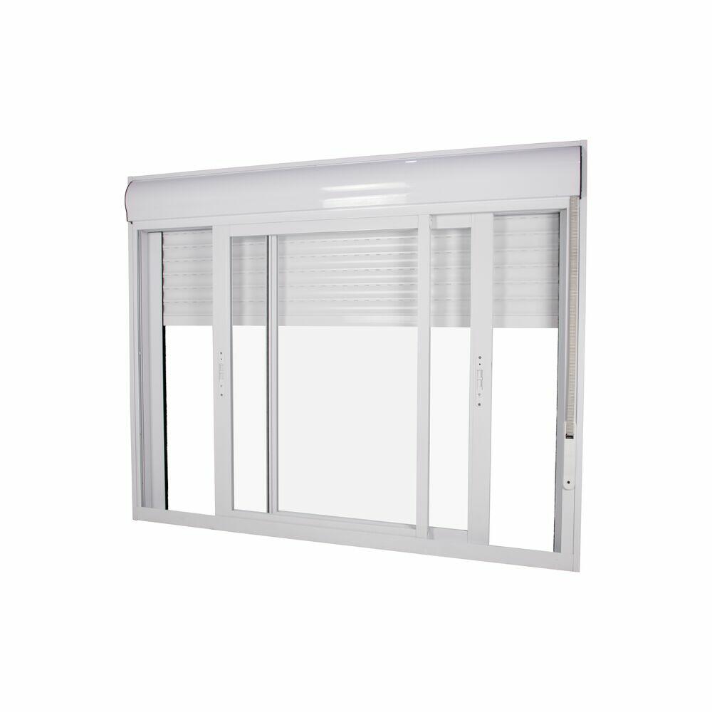 Janela de Correr Veneziana Integrada 200x120 Branco CRV