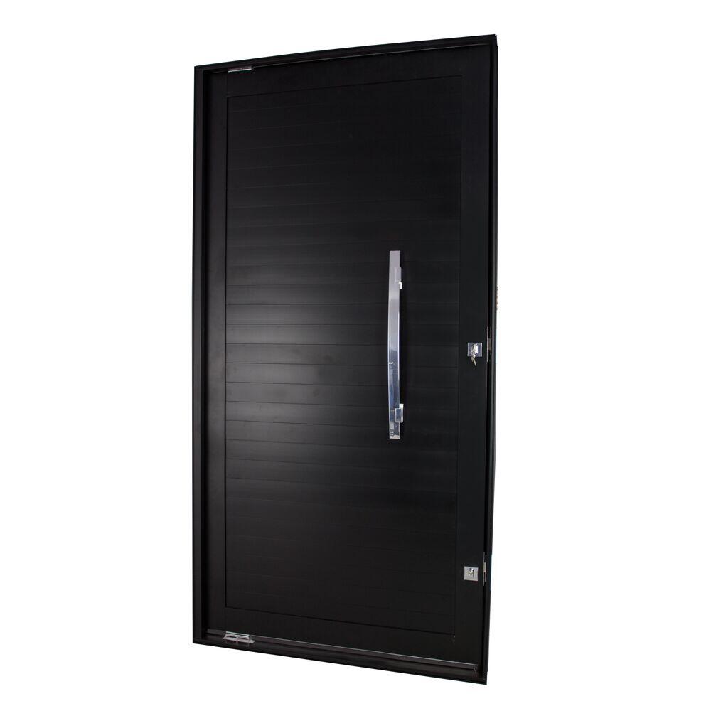 Porta Pivotante Lambri Nobre com Puxador 100x215 Preto CRV