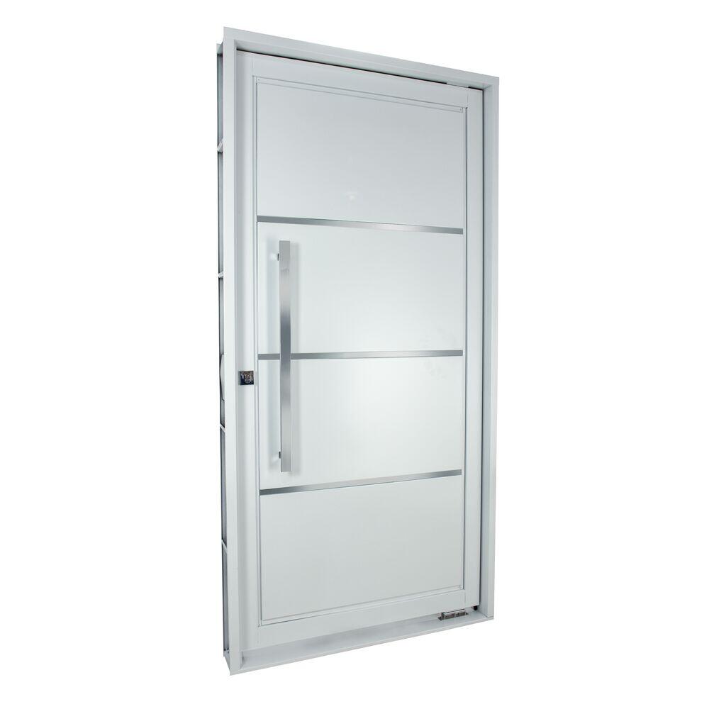 Porta Pivotante R12 com Friso 105x217 Branco CRV