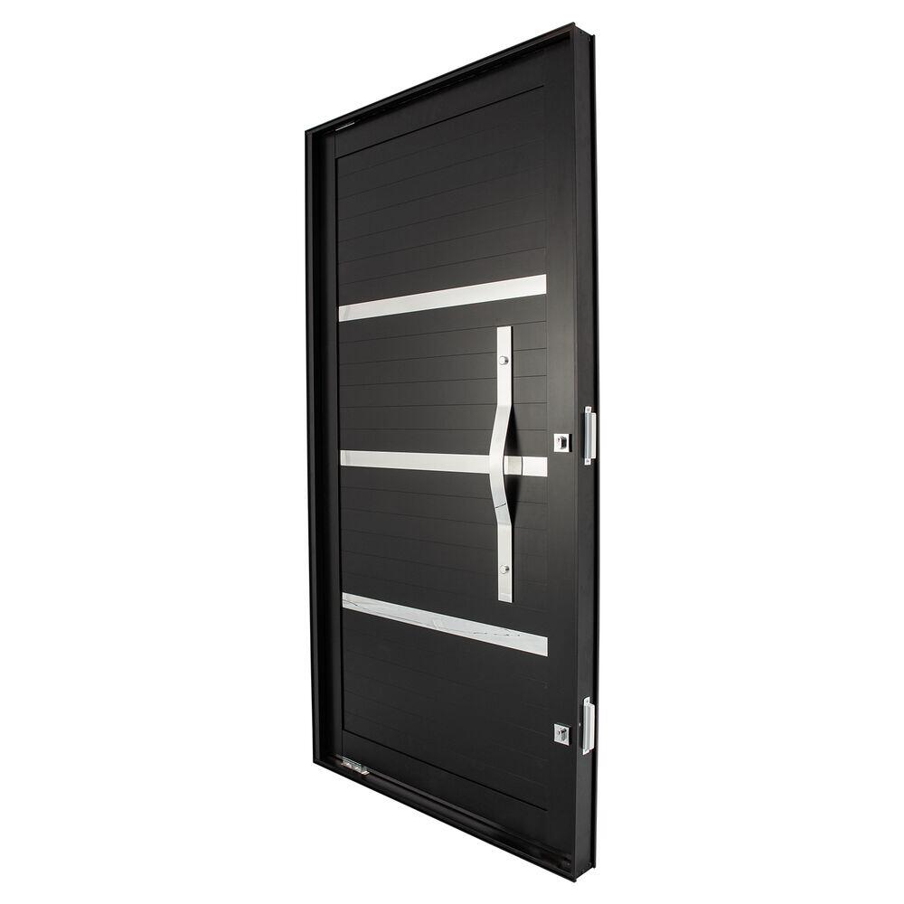 Porta Pivotante R140D Ideal com Friso 115x285 Preto CRV