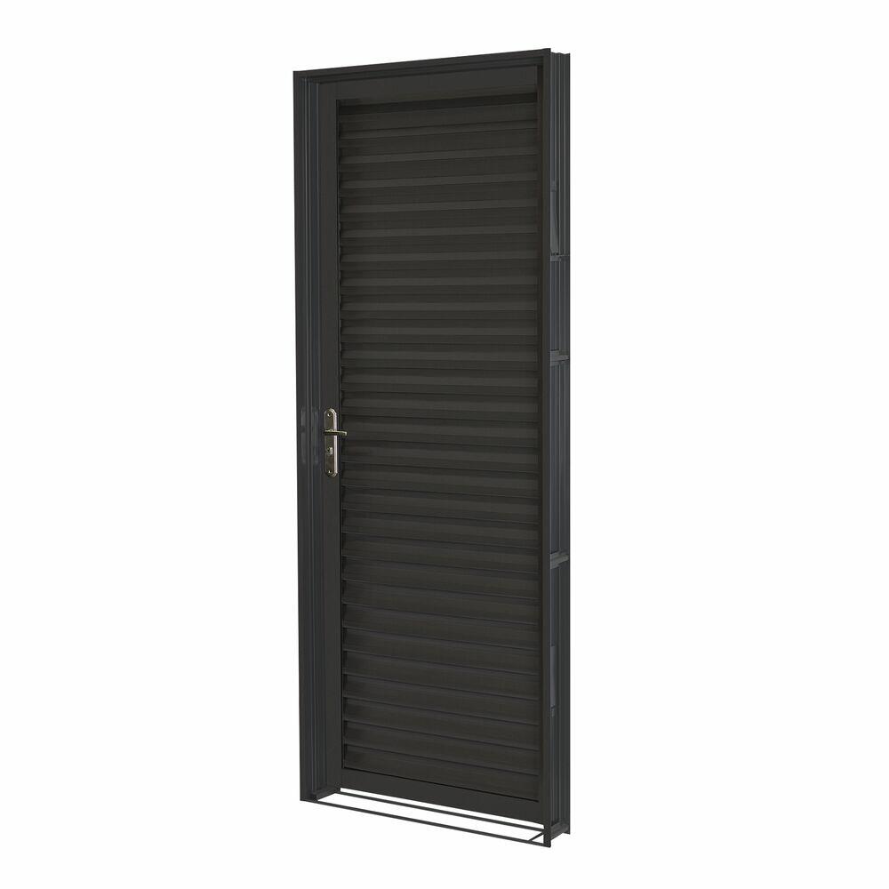 Porta Standard Prime Lamin Direita 0,75x2,15 Preta Crv