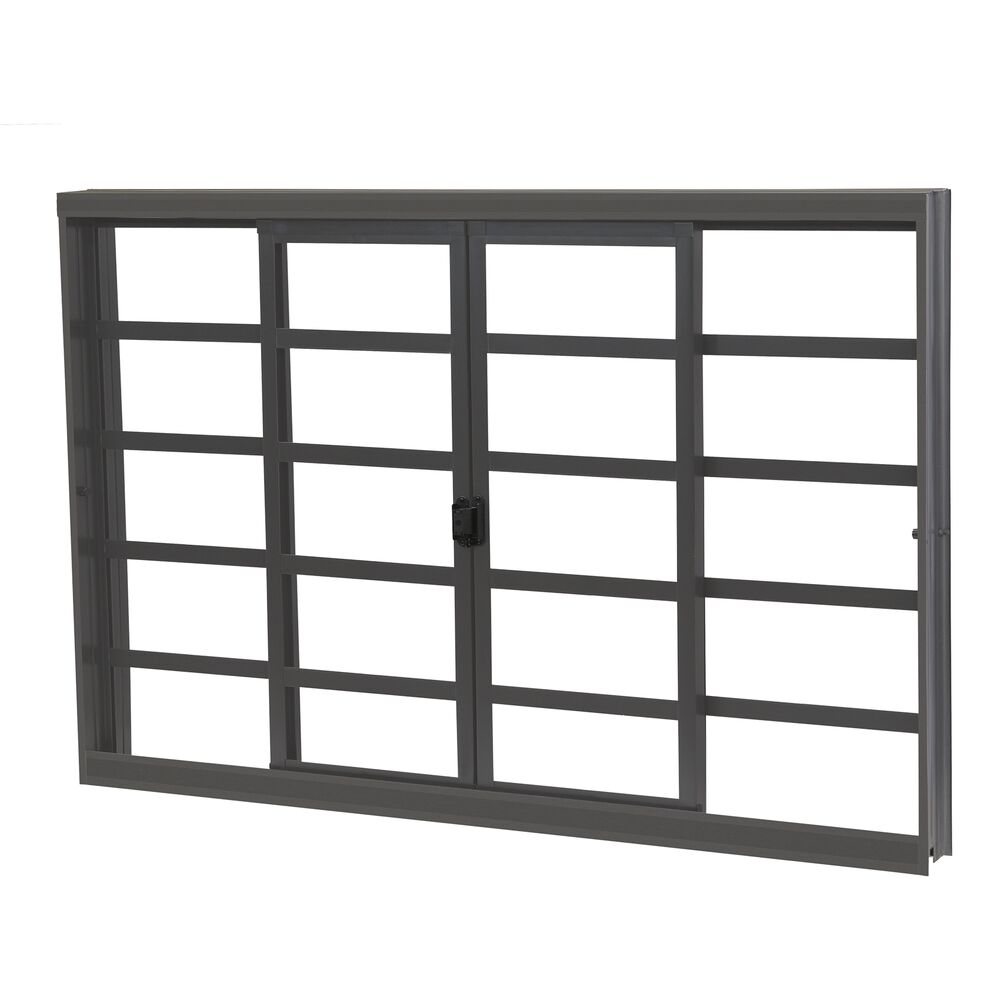 Janela Standard Prime Vitrô Sem Grade 2,00x1,00 Preta Crv