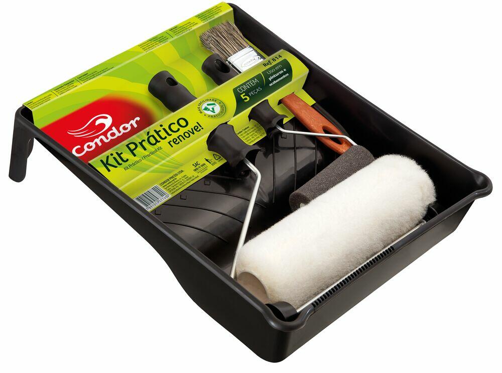 Conjunto Para Pintura 814 5 Peças Preto Condor