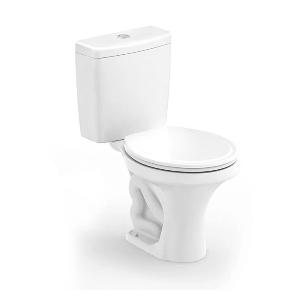 Kit Vaso Sanitário com Caixa Acoplada Acionamento Duplo 3/6L Zip Branco Incepa