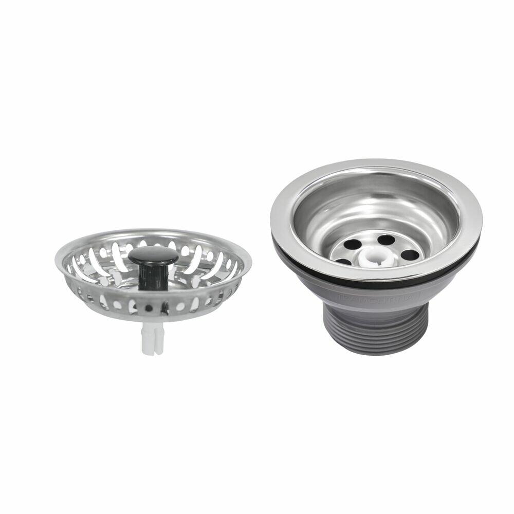 Valvula para Lavatorio Econômica Sem Ladrão 3 1/2 Inox Tramontina