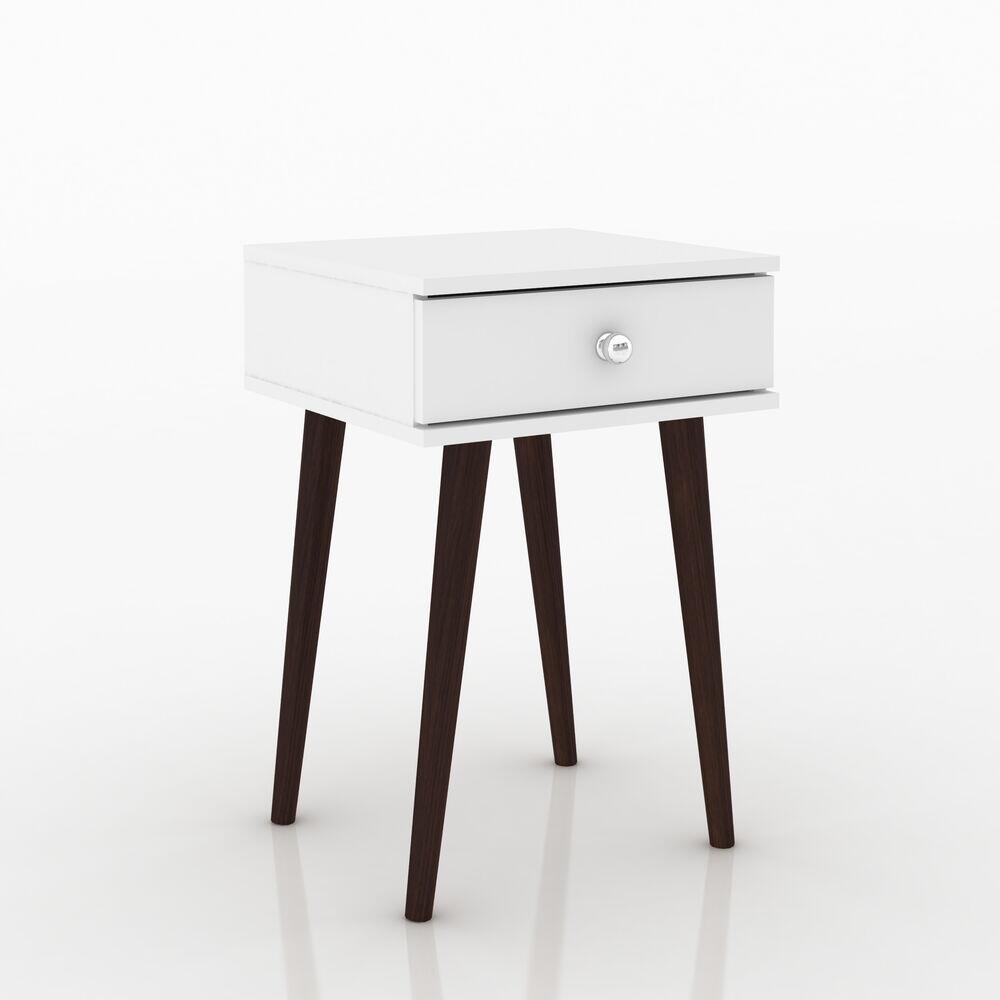 Mesa Lateral Multiuso 1 Gaveta 40x60x38 Branca Movelbento