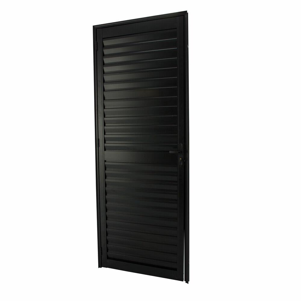 Porta Veneziana Nobre Direito 90x210 Preto CRV
