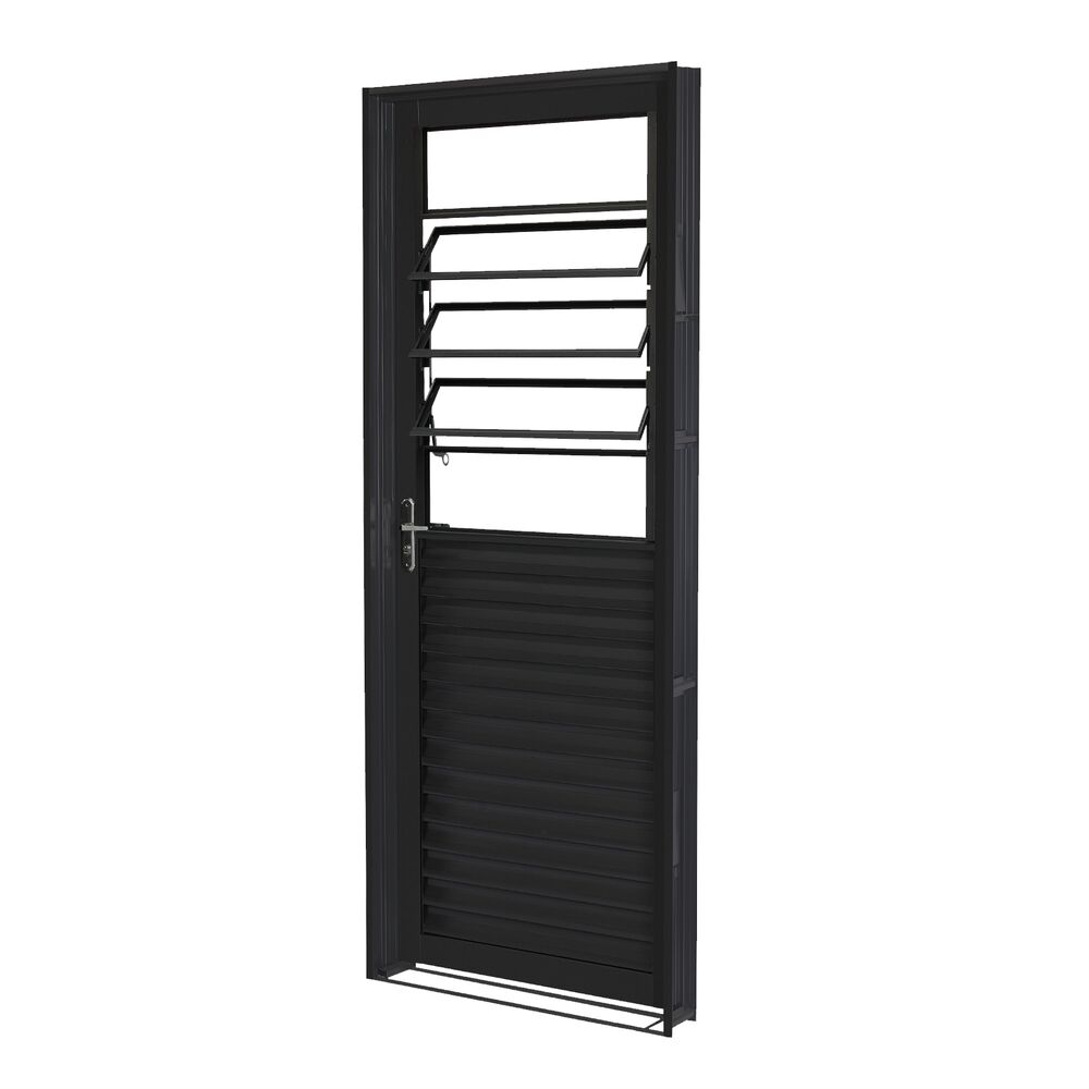 Porta Mista Laminada com Basculante 84x215 Preto CRV