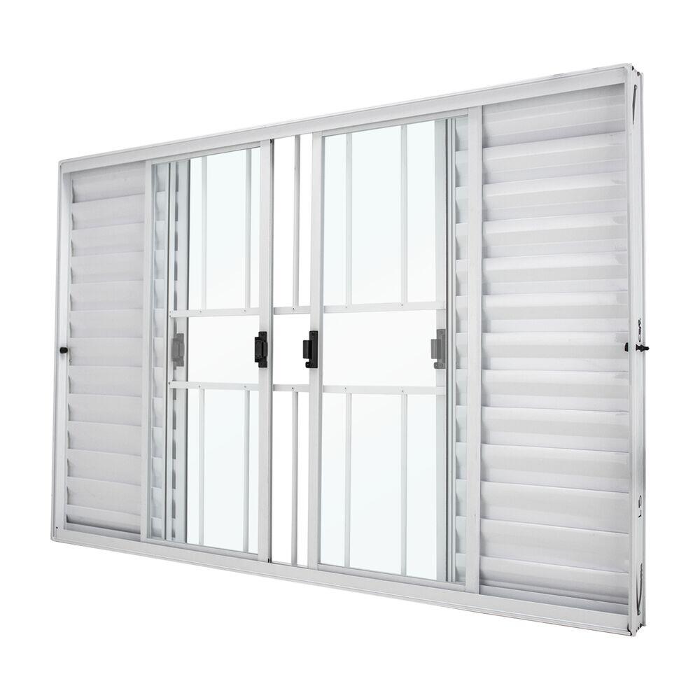 Janela de Correr Venesiana Nobre R12 150x100 Branco CRV
