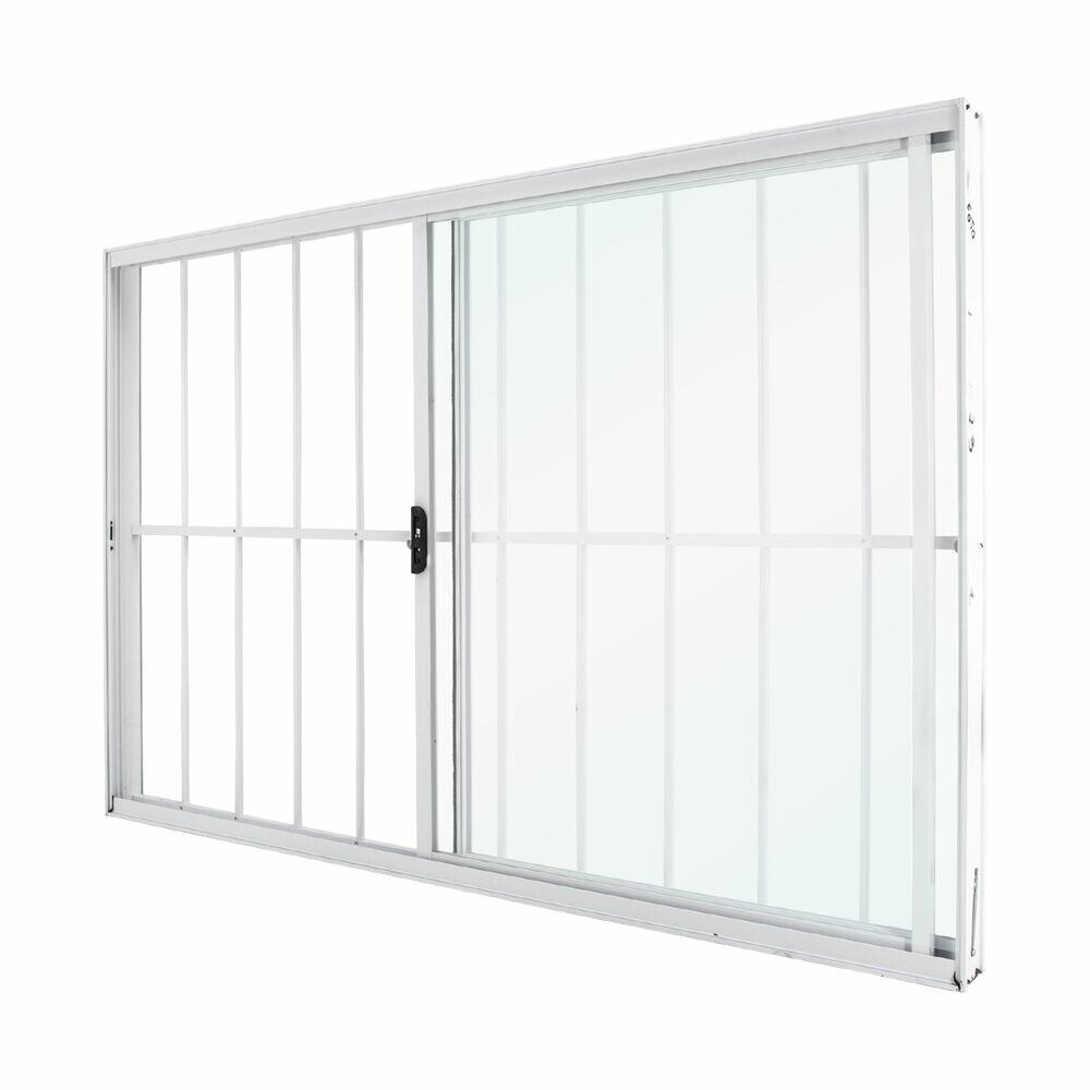 Janela de Correr 2 Folhas 1 Fixa Classic 120x100 Branco CRV